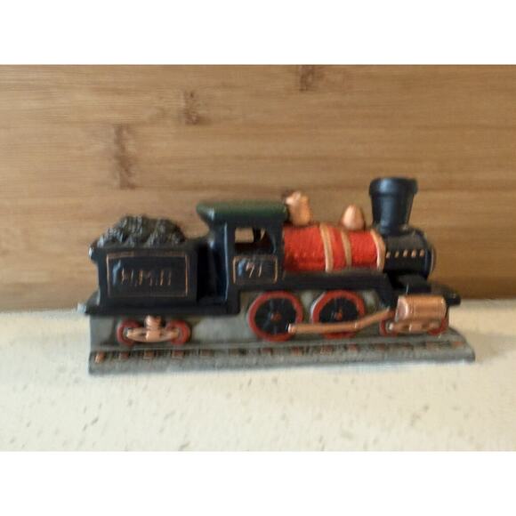 Lefton Other - Lefton‎ 1989 Railroad Colonial Village Train Engine 07125 Vintage